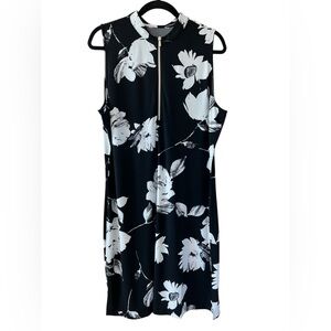 WHBM Sleeveless Floral Print Swing Dress